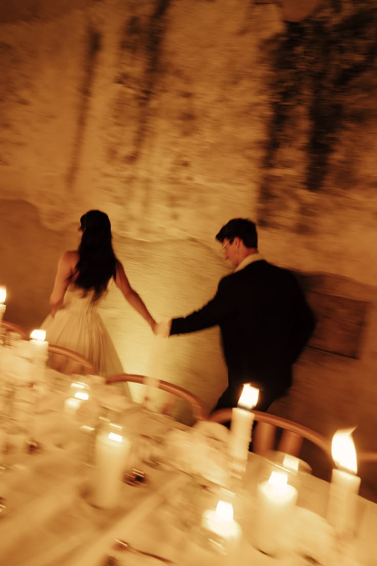 wedding night room decoration with candles​