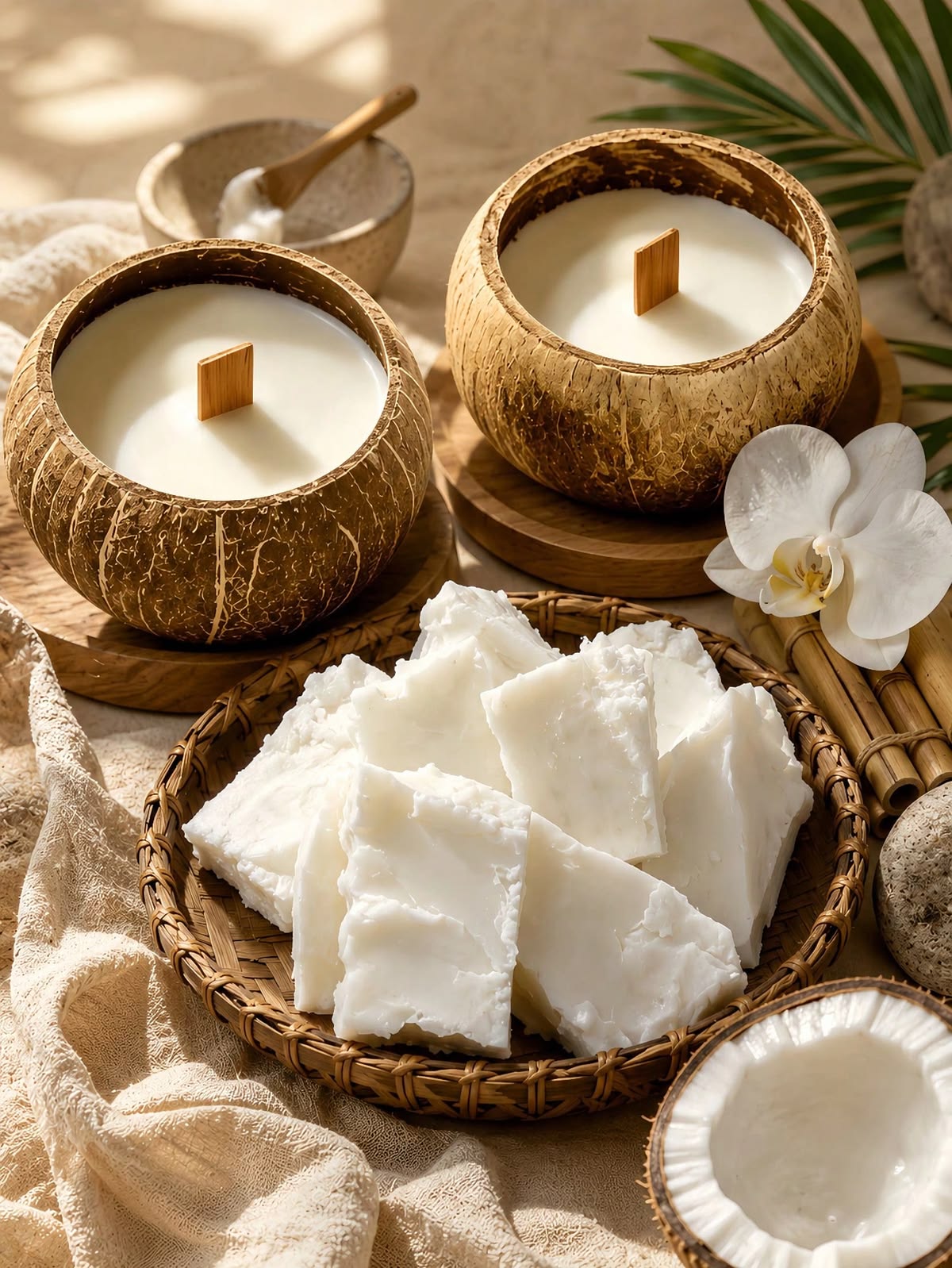 coconut wax candle